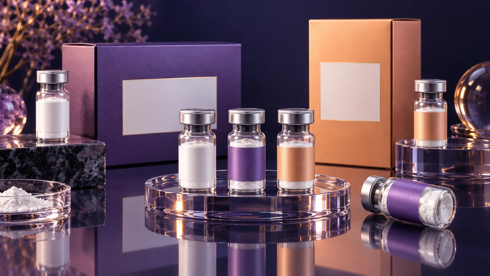 Cosmetic ingredient sourcing illustration