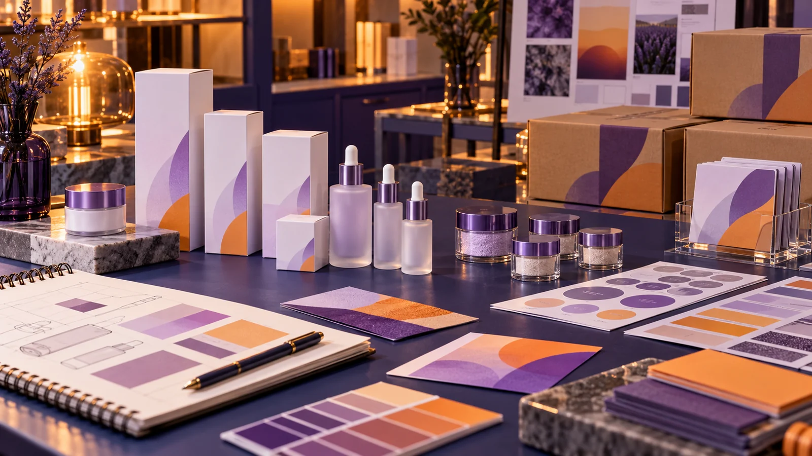 Cosmetic ingredient sourcing illustration