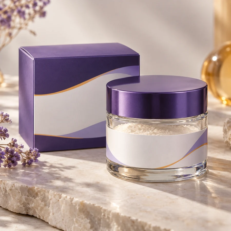 Acetyl Decapeptide-3 cosmetic ingredient packaging illustration
