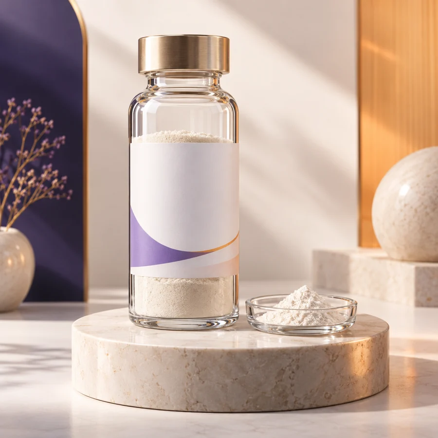 Acetyl Hexapeptide-38 cosmetic ingredient packaging illustration
