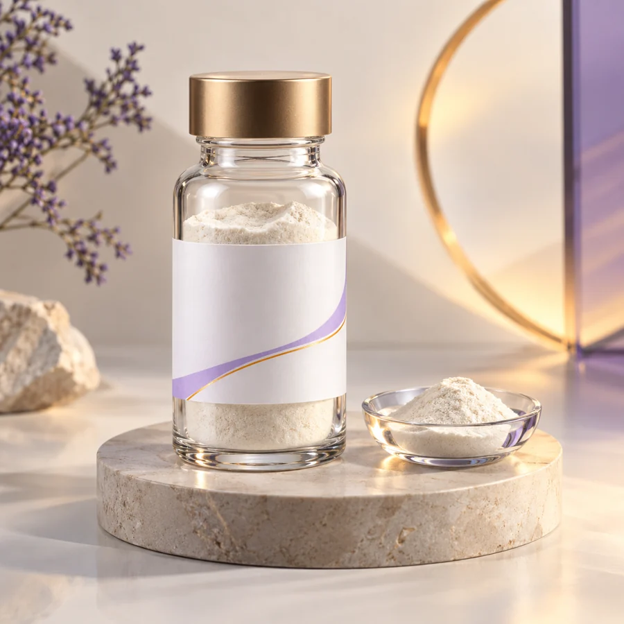 Acetyl Hexapeptide-8 cosmetic ingredient packaging illustration