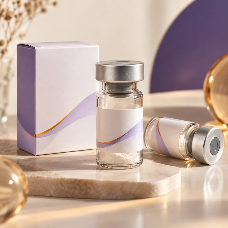 Acetyl Octapeptide-3 Cosmetic Freeze-Dried Powder cosmetic ingredient packaging illustration