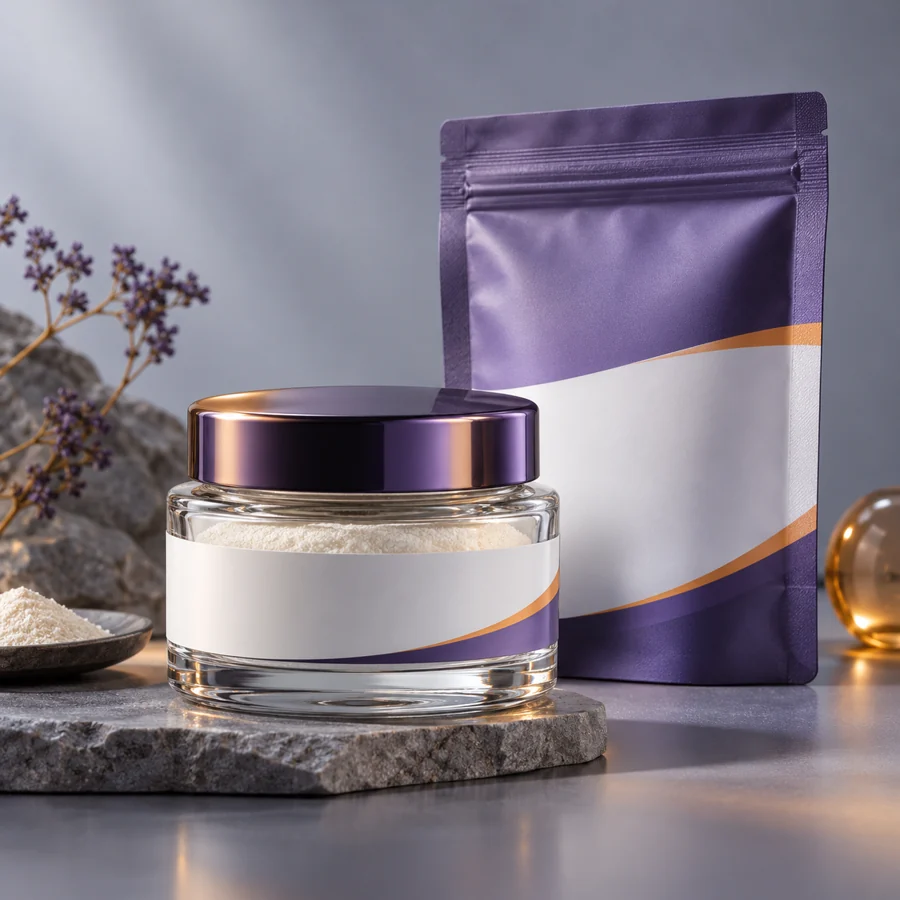 Acetyl Tetrapeptide-11 cosmetic ingredient packaging illustration