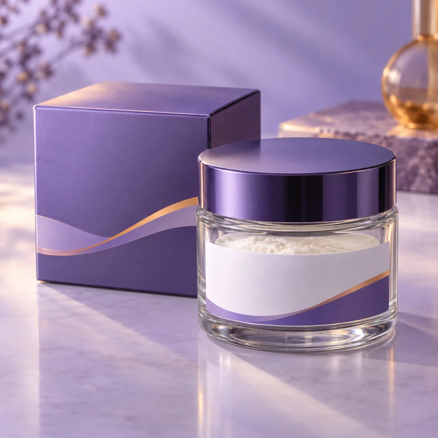 Acetyl Tetrapeptide-15 cosmetic ingredient packaging illustration