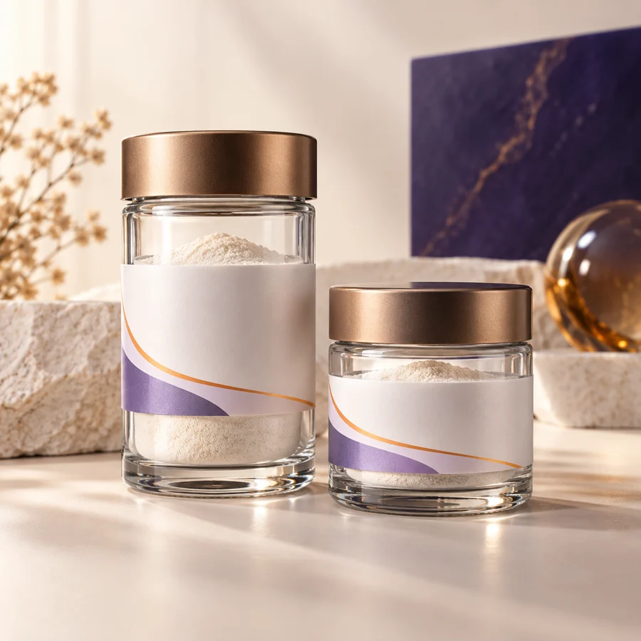Acetyl Tetrapeptide-2 cosmetic ingredient packaging illustration