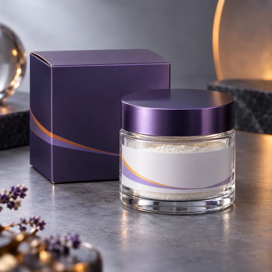 Anserine cosmetic ingredient packaging illustration