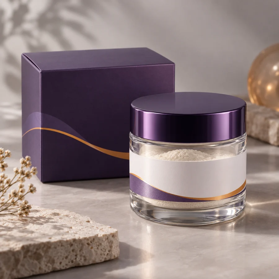 Biotinoyl Tripeptide-1 cosmetic ingredient packaging illustration