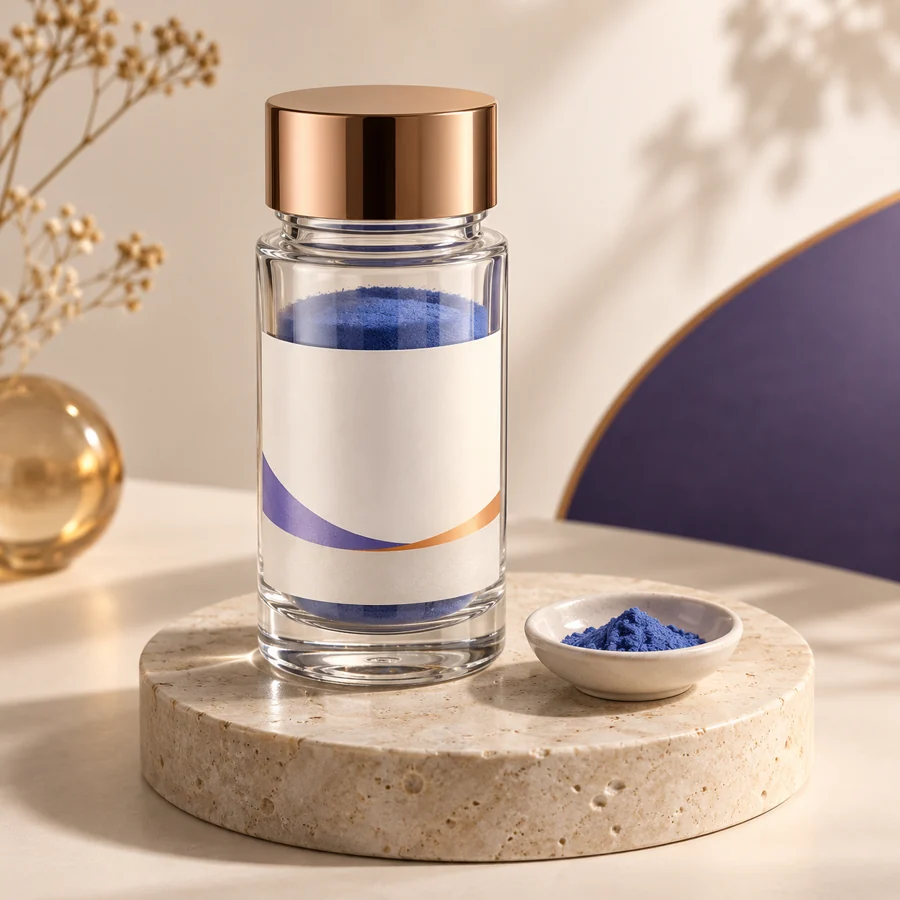Copper Tripeptide-1 cosmetic ingredient packaging illustration