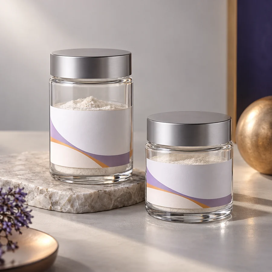 Decarboxy Carnosine HCL cosmetic ingredient packaging illustration