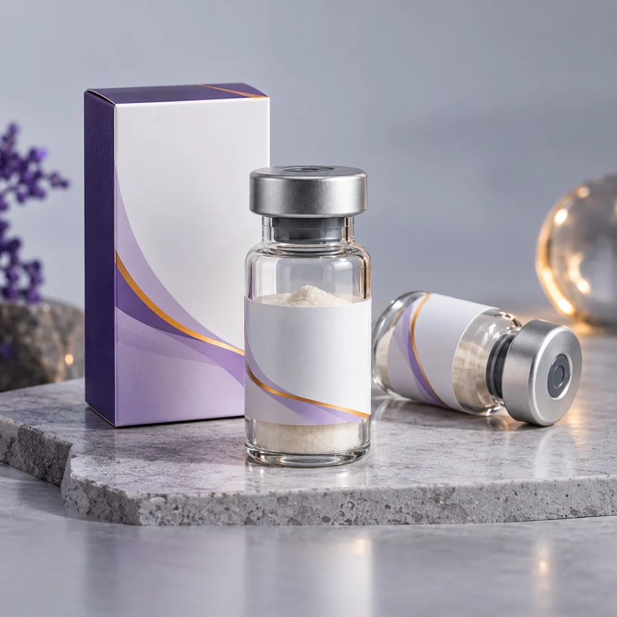 Glutathione Cosmetic Freeze-Dried Powder cosmetic ingredient packaging illustration