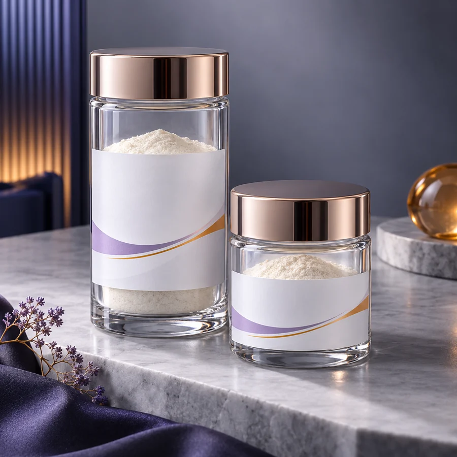 Glutathione cosmetic ingredient packaging illustration