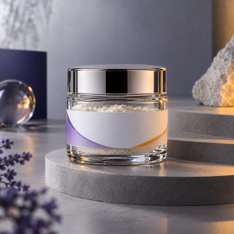 Hexapeptide-10 cosmetic ingredient packaging illustration