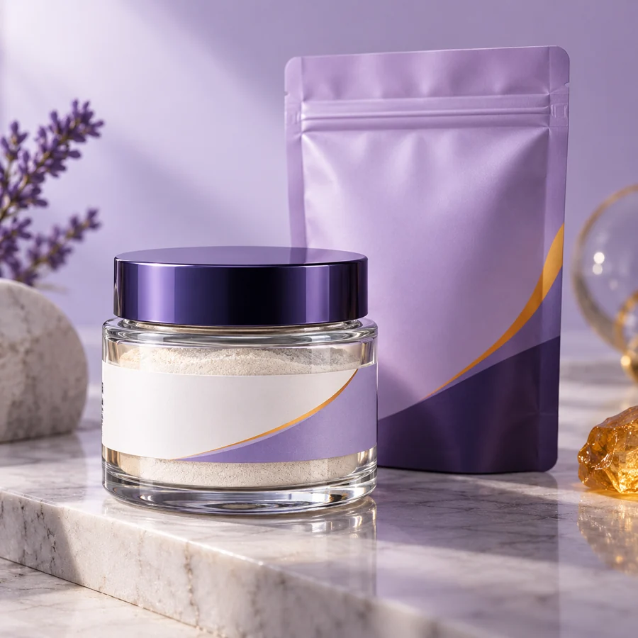 Hexapeptide-11 cosmetic ingredient packaging illustration