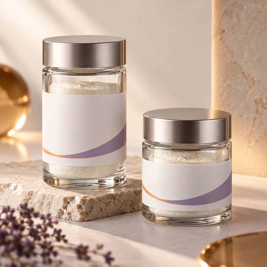 Hexapeptide-3 cosmetic ingredient packaging illustration