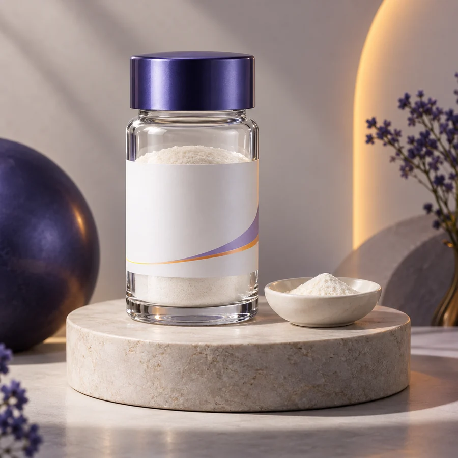 Myristoyl Tetrapeptide-12 cosmetic ingredient packaging illustration