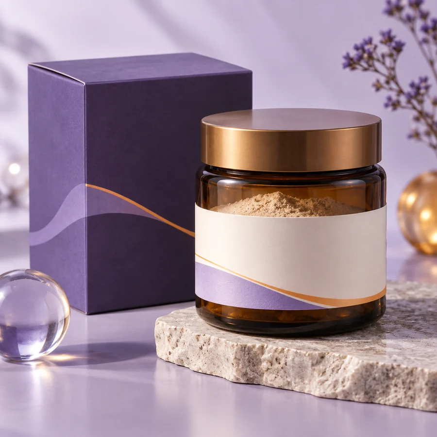 Myristoyl Tripeptide-31 cosmetic ingredient packaging illustration