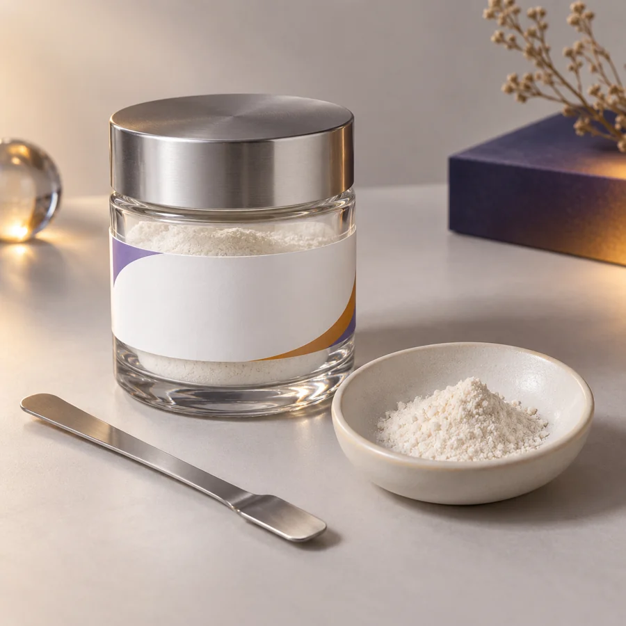 Octapeptide-11 cosmetic ingredient packaging illustration