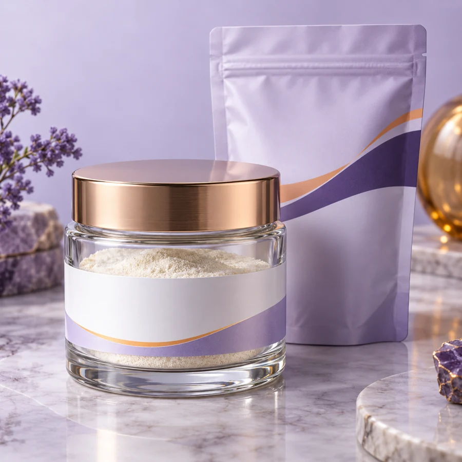 Oxidized Glutathione cosmetic ingredient packaging illustration