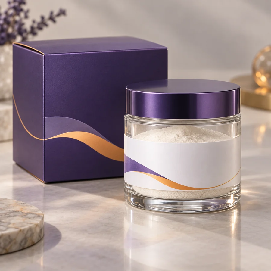 Palmitoyl Hexapeptide-12 cosmetic ingredient packaging illustration