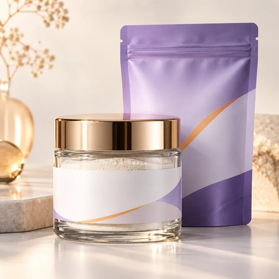 Palmitoyl Pentapeptide-5 cosmetic ingredient packaging illustration