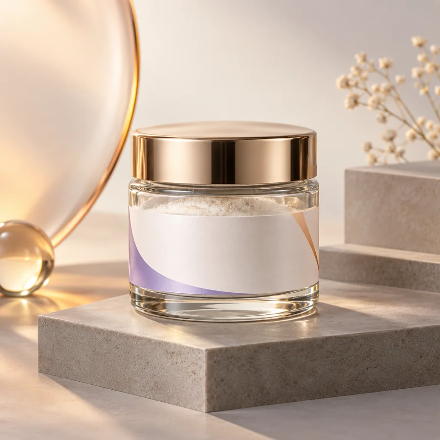 Palmitoyl Tetrapeptide-20 cosmetic ingredient packaging illustration