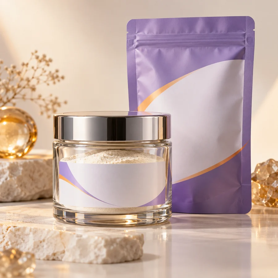 Pentapeptide-3 cosmetic ingredient packaging illustration