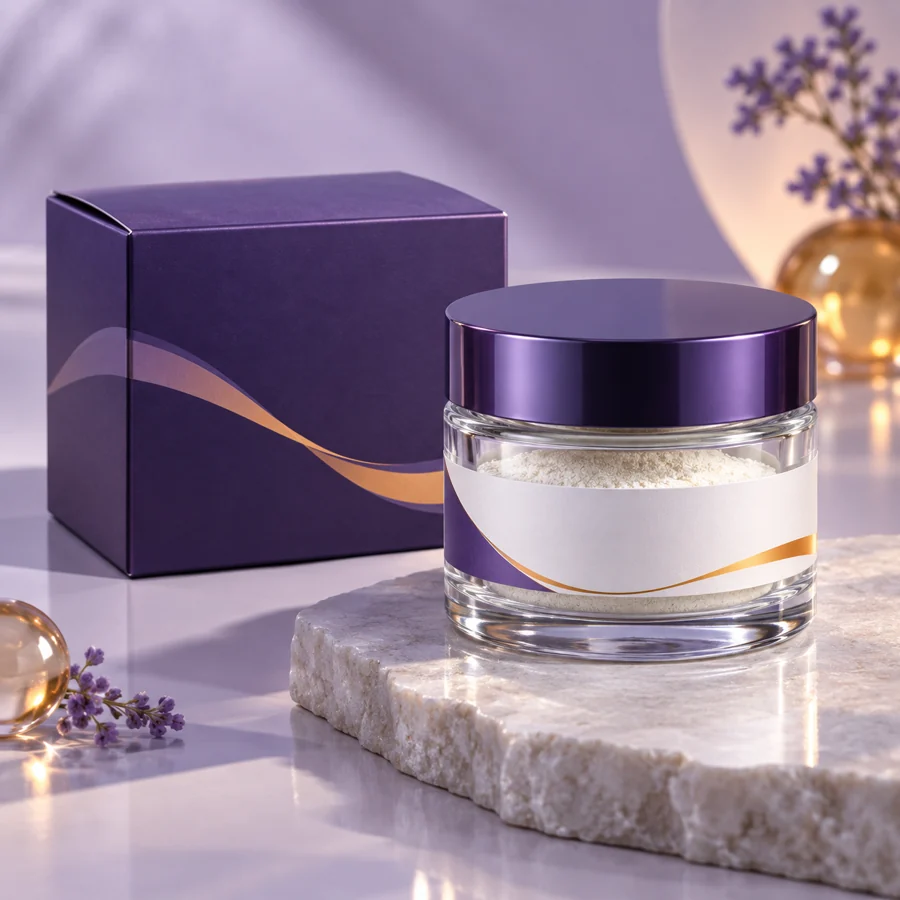 Tetrapeptide-1 cosmetic ingredient packaging illustration