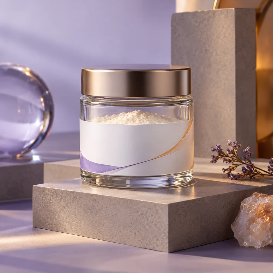 Tetrapeptide-21 cosmetic ingredient packaging illustration