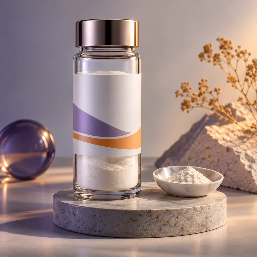 Tetrapeptide-3 cosmetic ingredient packaging illustration